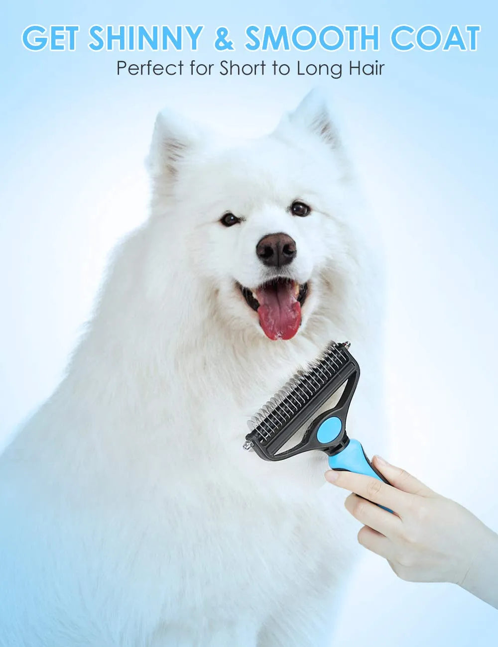 🐕 Last Day Special Price £9.99 !  🏆 Professional Deshedding Tool For Dogs And Cats – Gentle On Skin, Efficient Grooming & Comfortable Grip Design ✂️