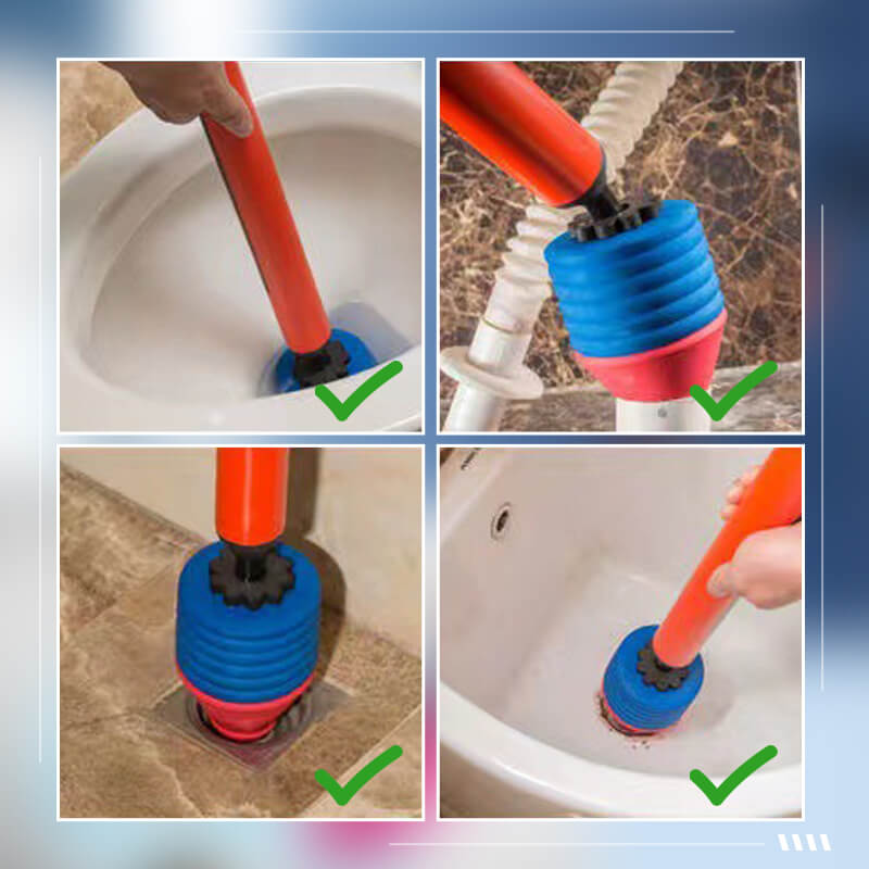 💎 Household high-pressure toilet pipe cleaner – Instant blockage removal, no chemicals, no mess!