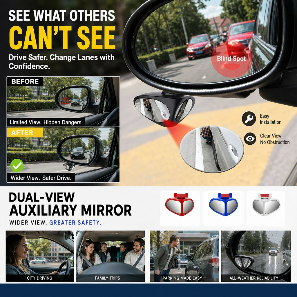 🥳HOT SALE🥳💞50K+ SOLD! Parking Mirror – From £8.99! Dual view, 360° adjustable & HD glass. Safer parking – grab yours! ✅