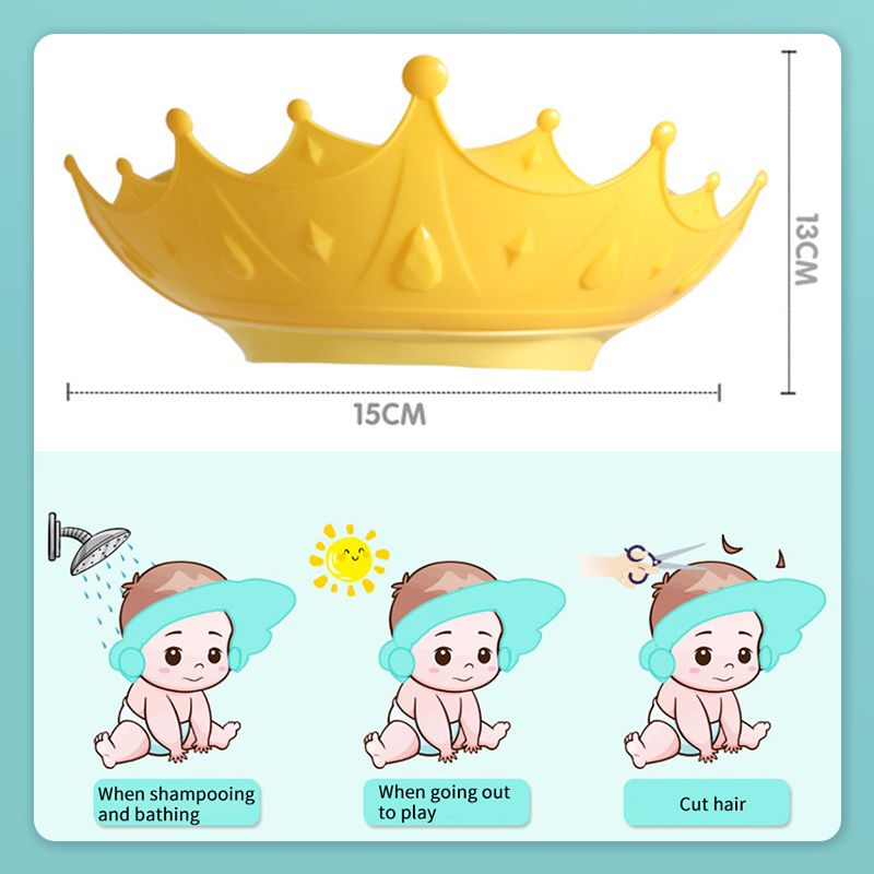 📢 LIMITED TIME 55% OFF! ⏰ Kids' Ear Protective Cap – Waterproof Shower Hat, Adjustable & Cartoon Crown Design ✨