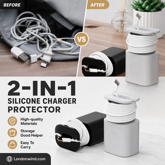🥳HOT SALE🥳💞50K+ SOLD! Charger Protector – BUY 1 GET 1 FREE! Silicone wrap, anti-drop & cable organizer. Tidy & protected – grab yours! ✅