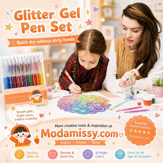 🔥LAST DAY SALE ONLY ￡8.99!!✨50K+ SOLD!🎁Glitter Gel Pen Set