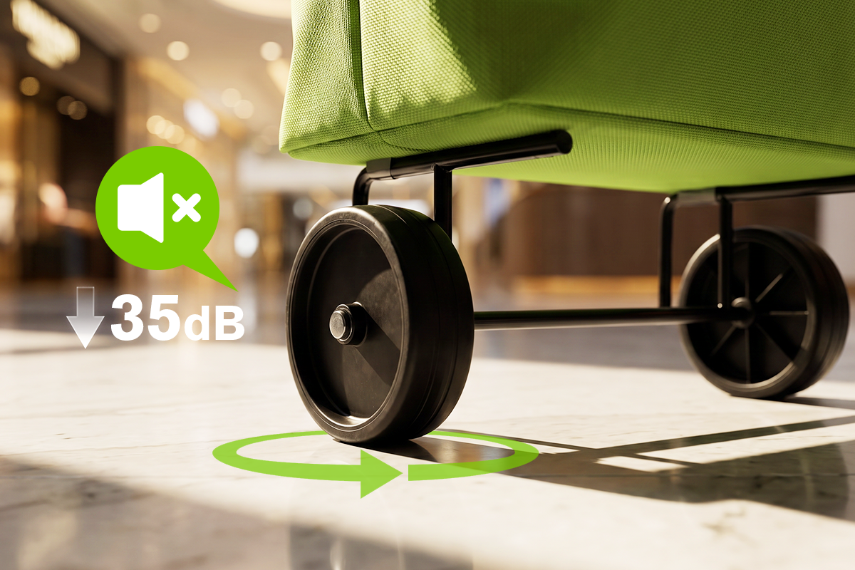 Silent 360 Degree Wheels