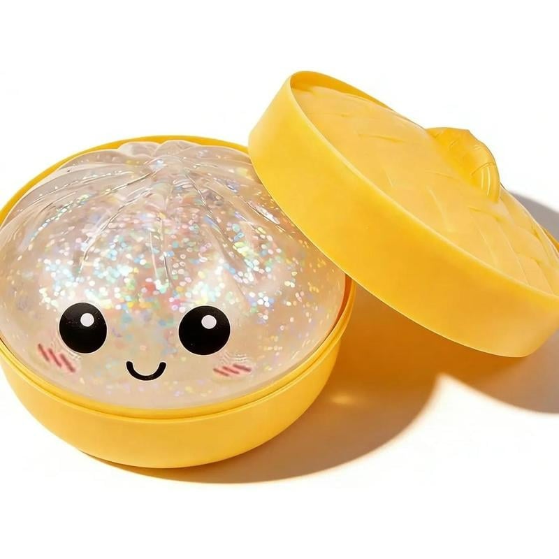 🎁Last Day 50% OFF🔥Glitter Dumpling Squishy Steamer Blind Box Surprise Squeeze Fun