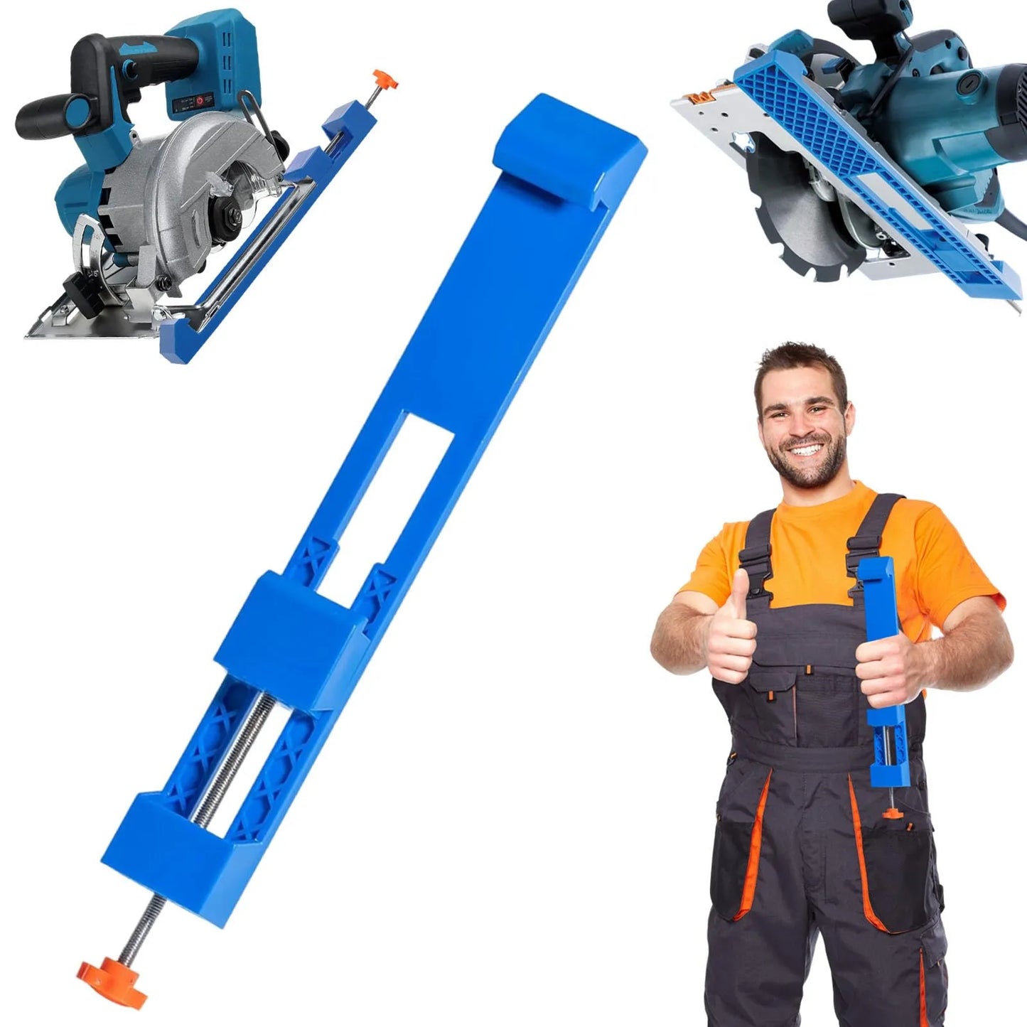 ⚙️UNSTABLE CUTS? FIX IT FAST!⚙️ Adjustable Guide Base – Two-Way Lock, Freely Adjust Width, Quick No-Drill Install – Precise Results! 📐