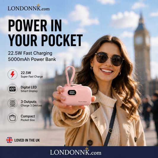 🔋✨FLASH SALE - ￡9.99!!👍5000mAh Mini Portable Charger Power Bank for phone