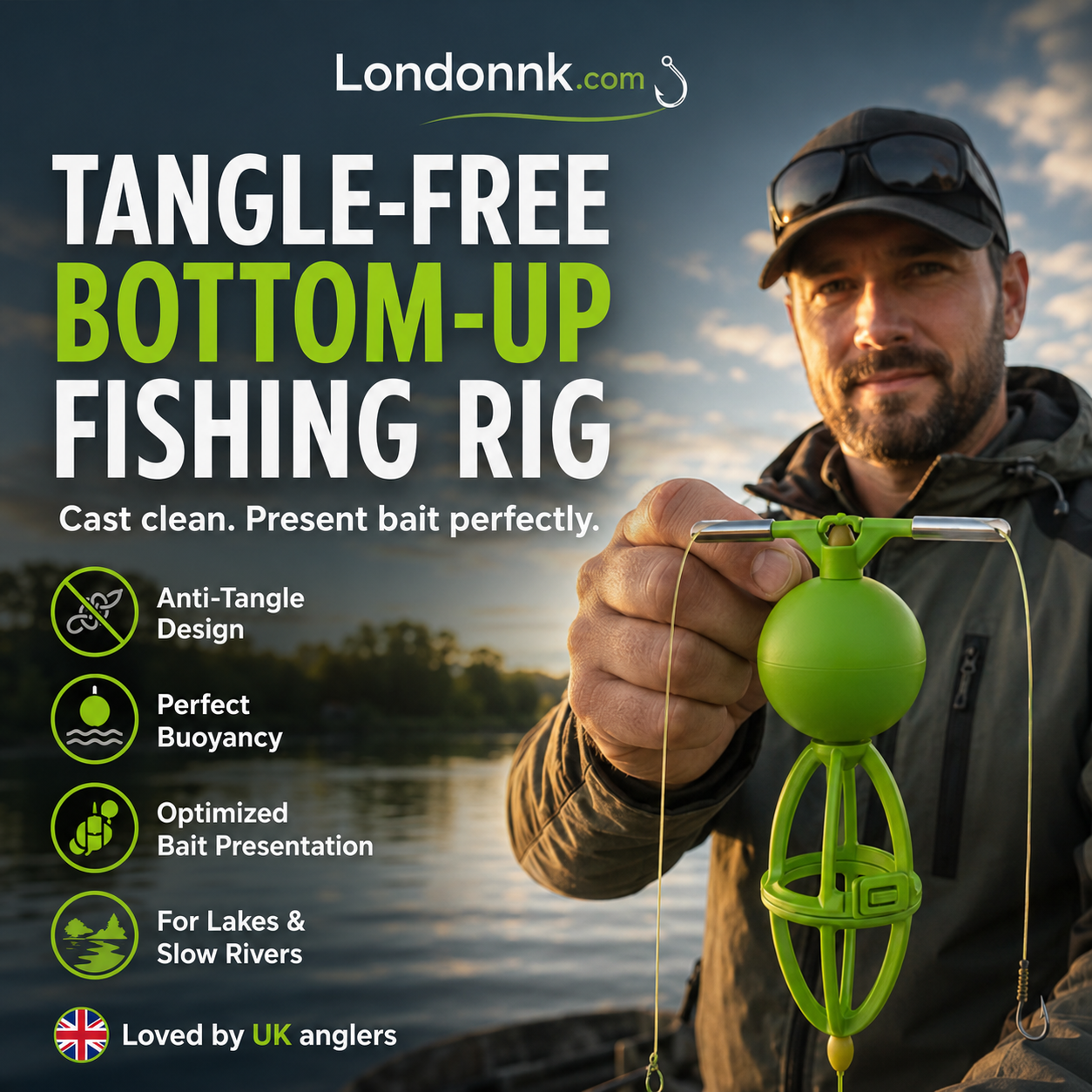 Tangle-Free Bottom-Up Feeder Basket Fishing System