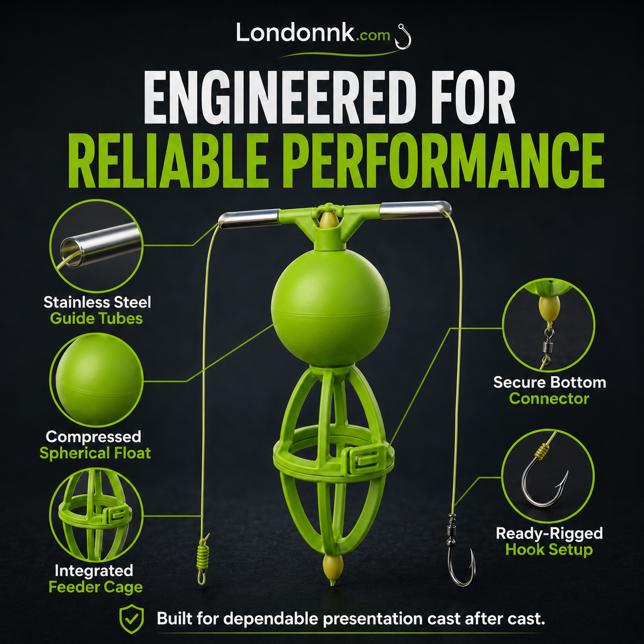 Tangle-Free Bottom-Up Feeder Basket Fishing System