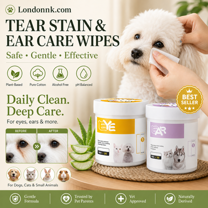 🥳2026 HOT SALE🥳💞50K+ SOLD!🐾🌿 50% OFF! Natural Plant‑Based Pet Wipes – Aloe vera & glycerin, pH‑balanced. Gently removes tear stains & earwax. Safe for daily use! 🧻✨