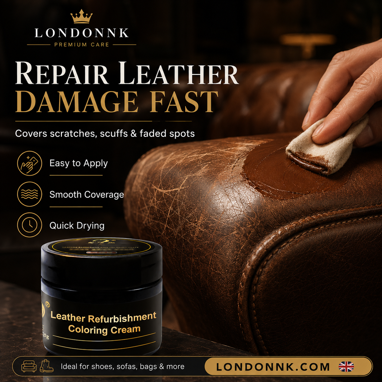 ✨Limited Time 50% Off！One product repairs all your leather goods！Leather Paint Kit