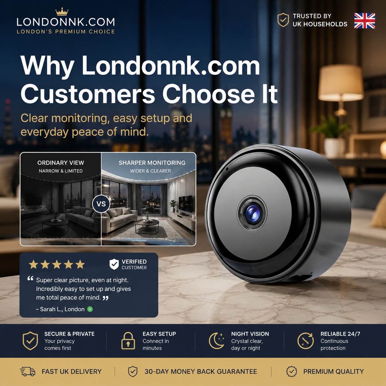 🔥Last Day Sales 50% OFF🔥High Definition Remote Security Camera