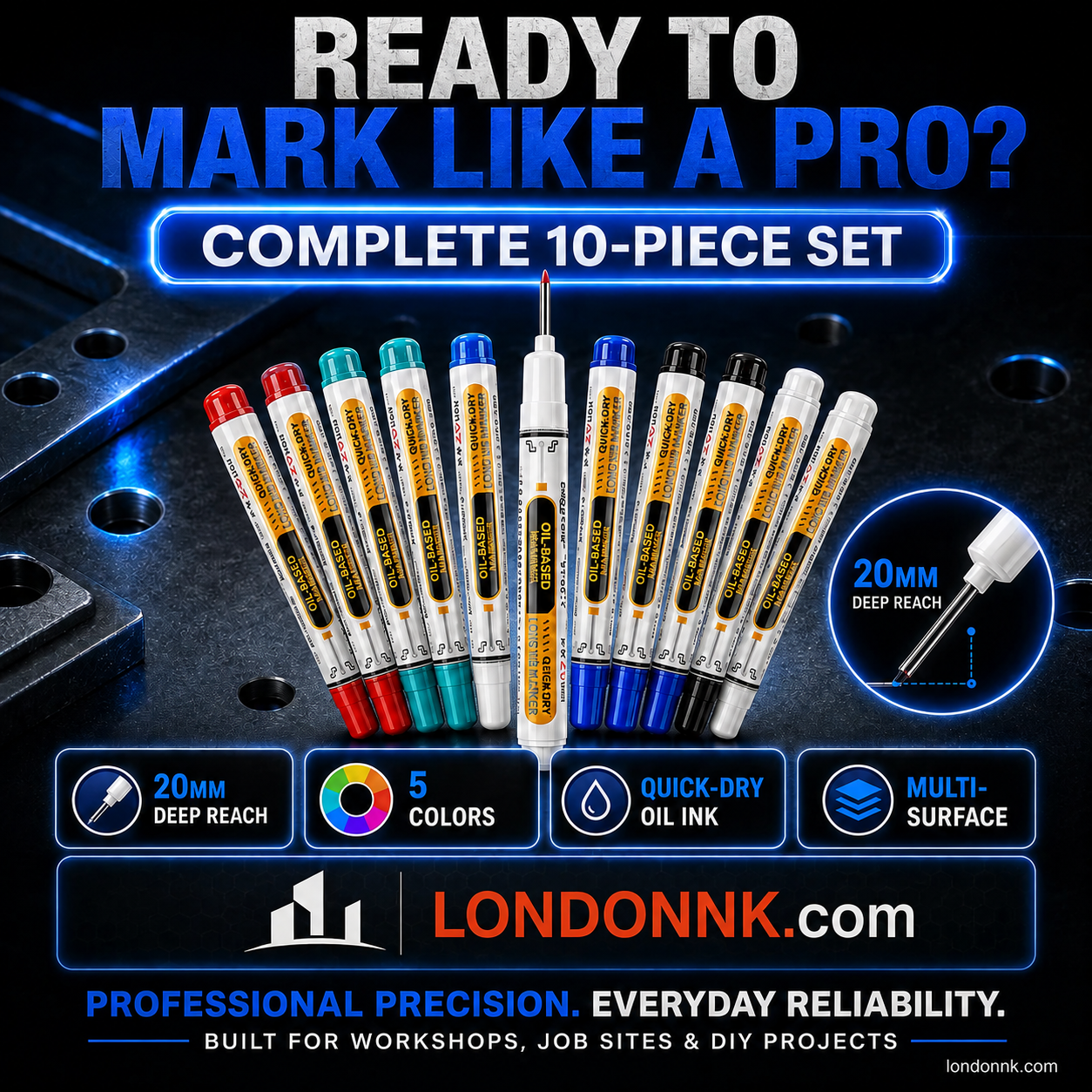 🎅Christmas HOT SALE💞50K+ SOLD!✨Precision Tip Quick-Dry Oil-Based Marker Pen