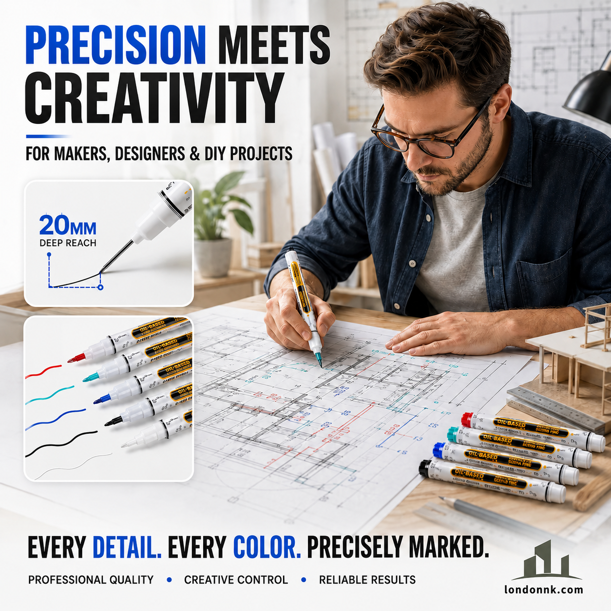 🎅Christmas HOT SALE💞50K+ SOLD!✨Precision Tip Quick-Dry Oil-Based Marker Pen