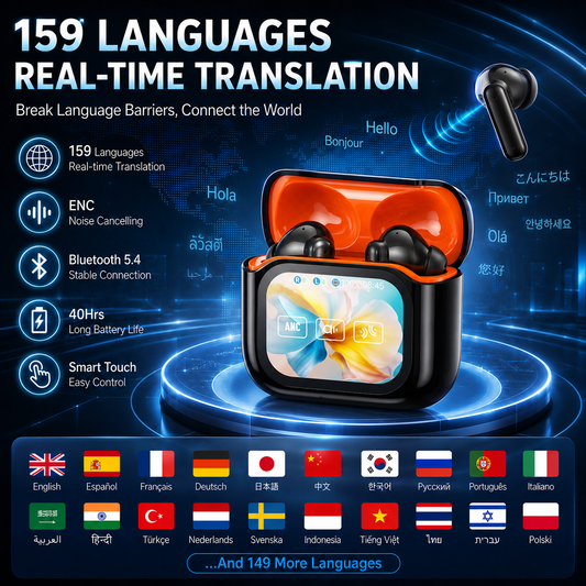 🔥2026 New Bluetooth Wireless Noise-Canceling Translation Earbuds