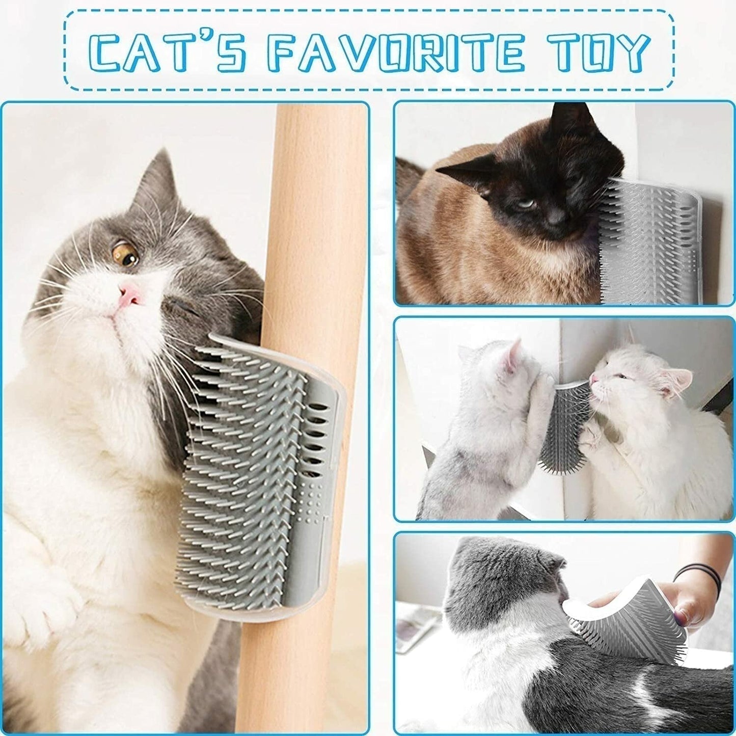 🔥50% OFF for a limited time🔥 Cat Hair Catcher Wall Comb – Collects Loose Fur, Less Cleaning 🐈‍⬛🧹