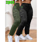 ✨New Arrival 49% OFF🔥 2-Pcs Women's Work Pants - Non-Stretch Full-Length Trousers, Adjustable Drawstring Waist for Gym/Outdoor/Daily Wear