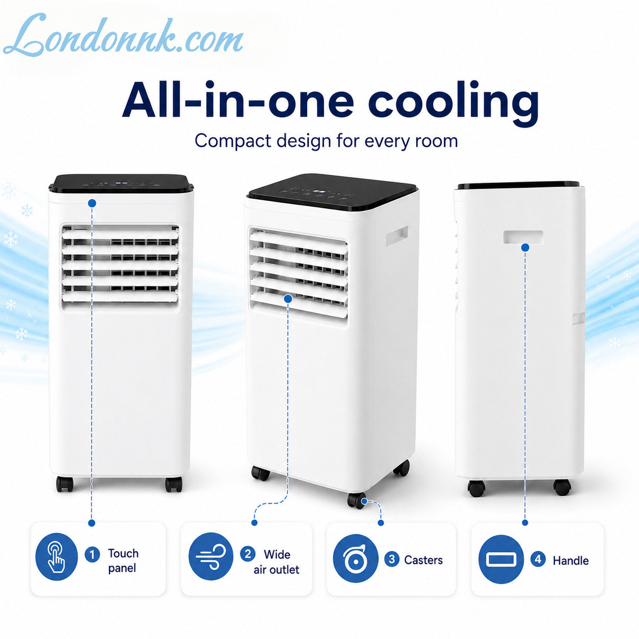 🌬️Portable 3-in-1 Quiet Fan Air Conditioner✅Factory Direct Sales⌛Limited Quantity💥Best Price