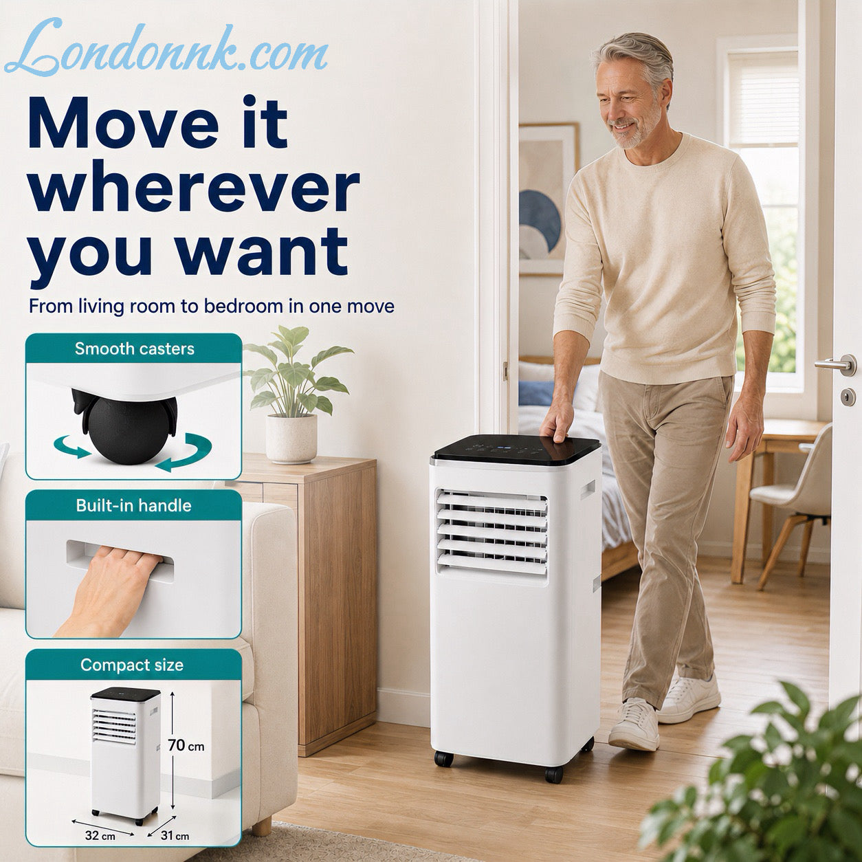 🌬️Portable 3-in-1 Quiet Fan Air Conditioner✅Factory Direct Sales⌛Limited Quantity💥Best Price