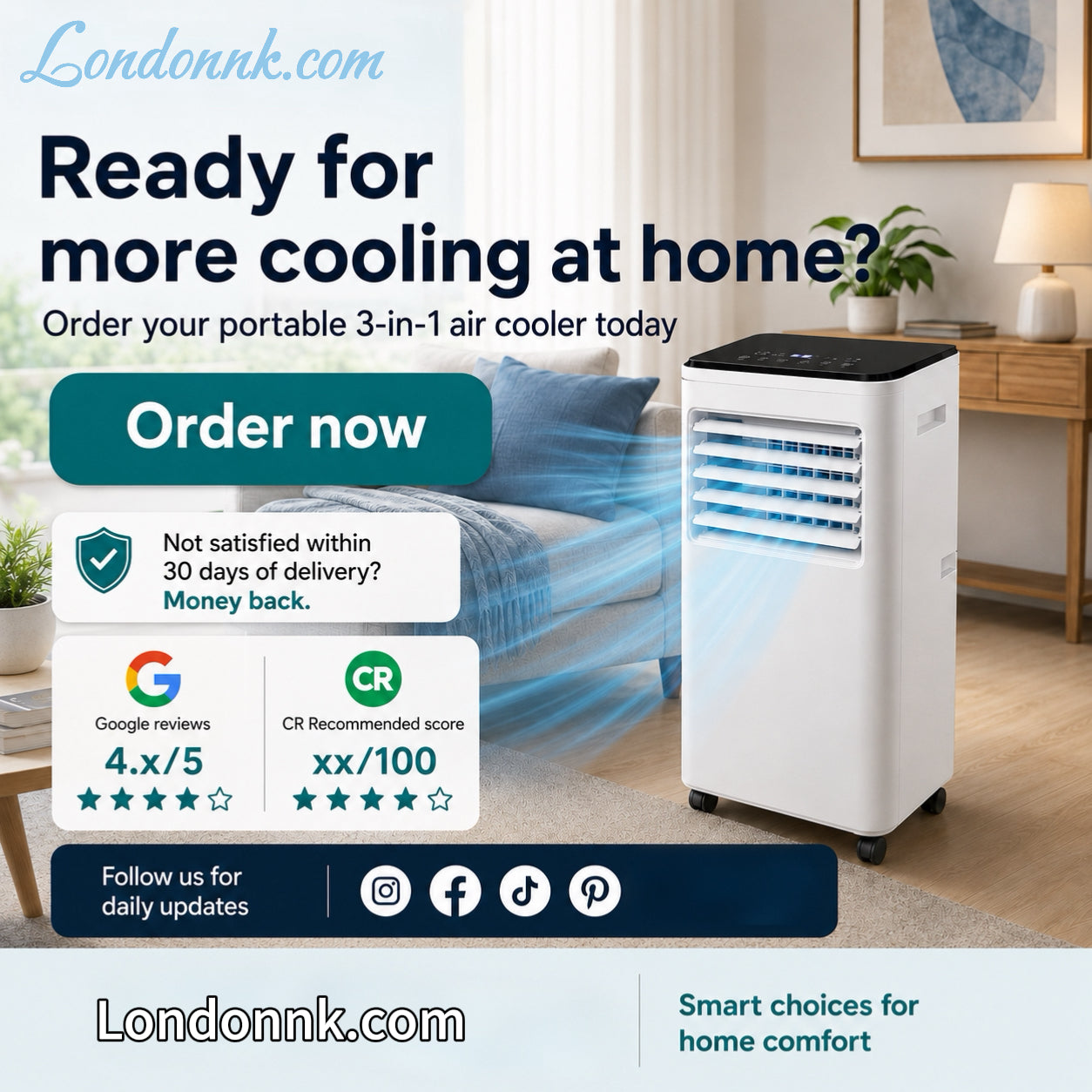 🌬️Portable 3-in-1 Quiet Fan Air Conditioner✅Factory Direct Sales⌛Limited Quantity💥Best Price