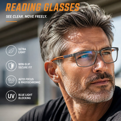 🔥HOT SALE:£9.99🔥Sports Smart Photochromic Progressive Bifocal Glasses