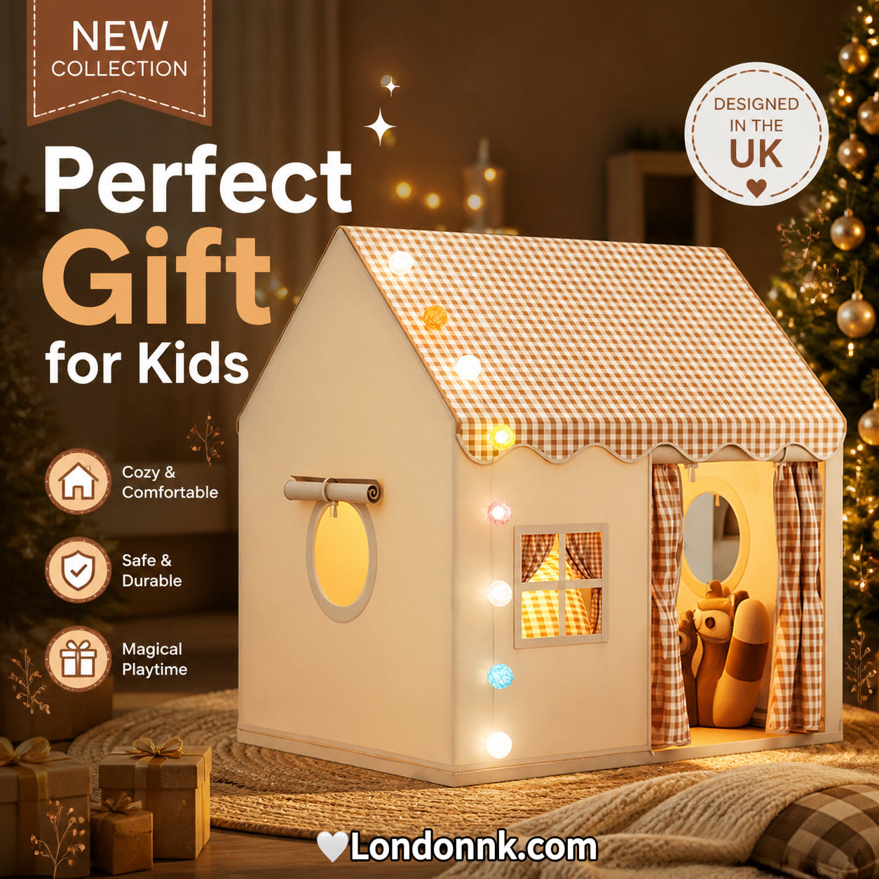 🏰 64% OFF NOW! ⏰ Children's Play Tent Castle – Spacious & easy to set up – Breathable fabric, perfect for indoor or outdoor fun – encourages imaginative play ✨🧸