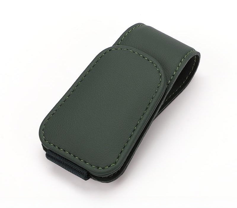 🕶️Magnetic Leather Sunglasses Holder🕶️ – Sun Visor Clip with Multi-Function Storage – Ideal for Glasses, Pens & Cards ⚡