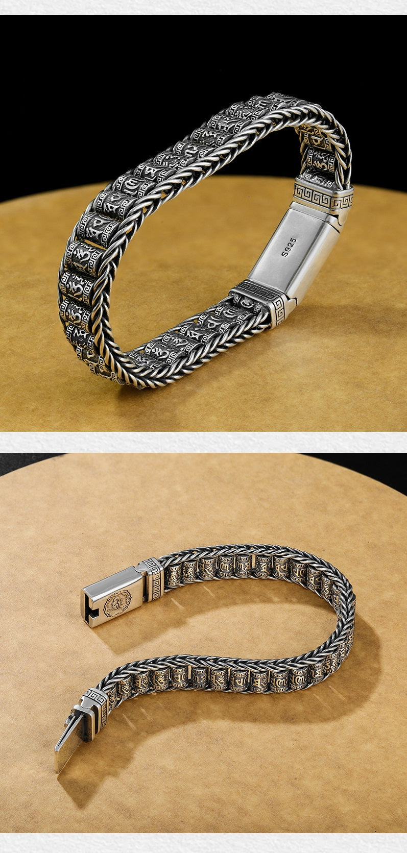 🙏 Lucky Prayer & Protection | Tibetan Wheel Bracelet in 925 Silver | Daily Wear Charm 🔮【60% OFF】