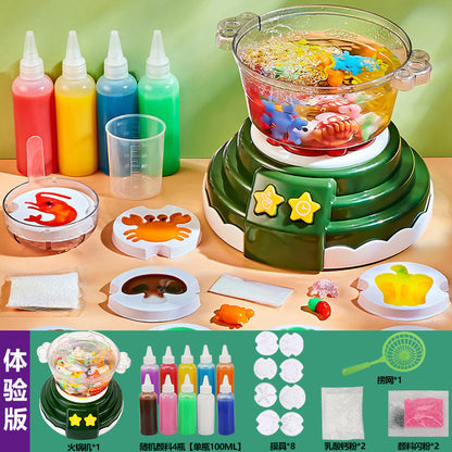 🦄SCREEN TIME BOREDOM? DIY Squishy Maker Kit – 20 Gels, 10 Molds – Glitter, Glow & Color Mixing – Safe, Mess-Free Fun – Ages 3+! 🎯