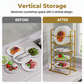 Space-Saving Multi-Tier Kitchen Rack