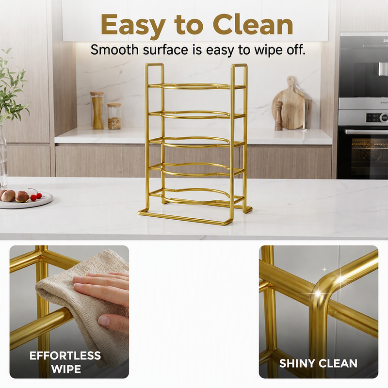 Space-Saving Multi-Tier Kitchen Rack