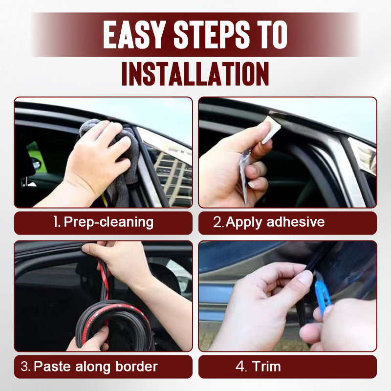 🔇5-hole Automotive Dust-proof and Shock-absorbing Sealing Strip