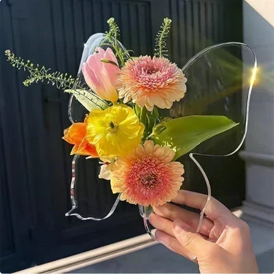 🦋 Save 50%! 💐 Butterfly Vase – Transparent, decorative & elegant ✨