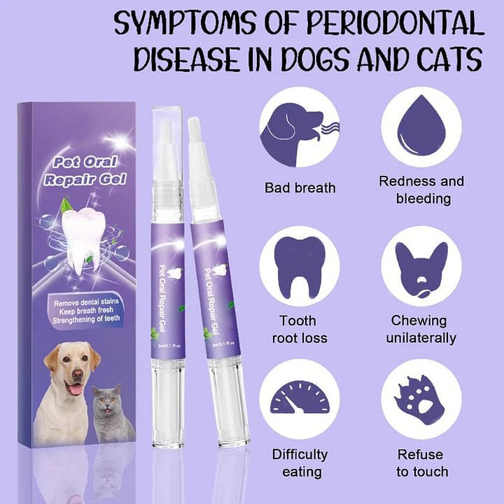 🥇BUY 1 GET 1 FREE🔥Pet Oral Repair Gel Toothbrush 🐱🐶