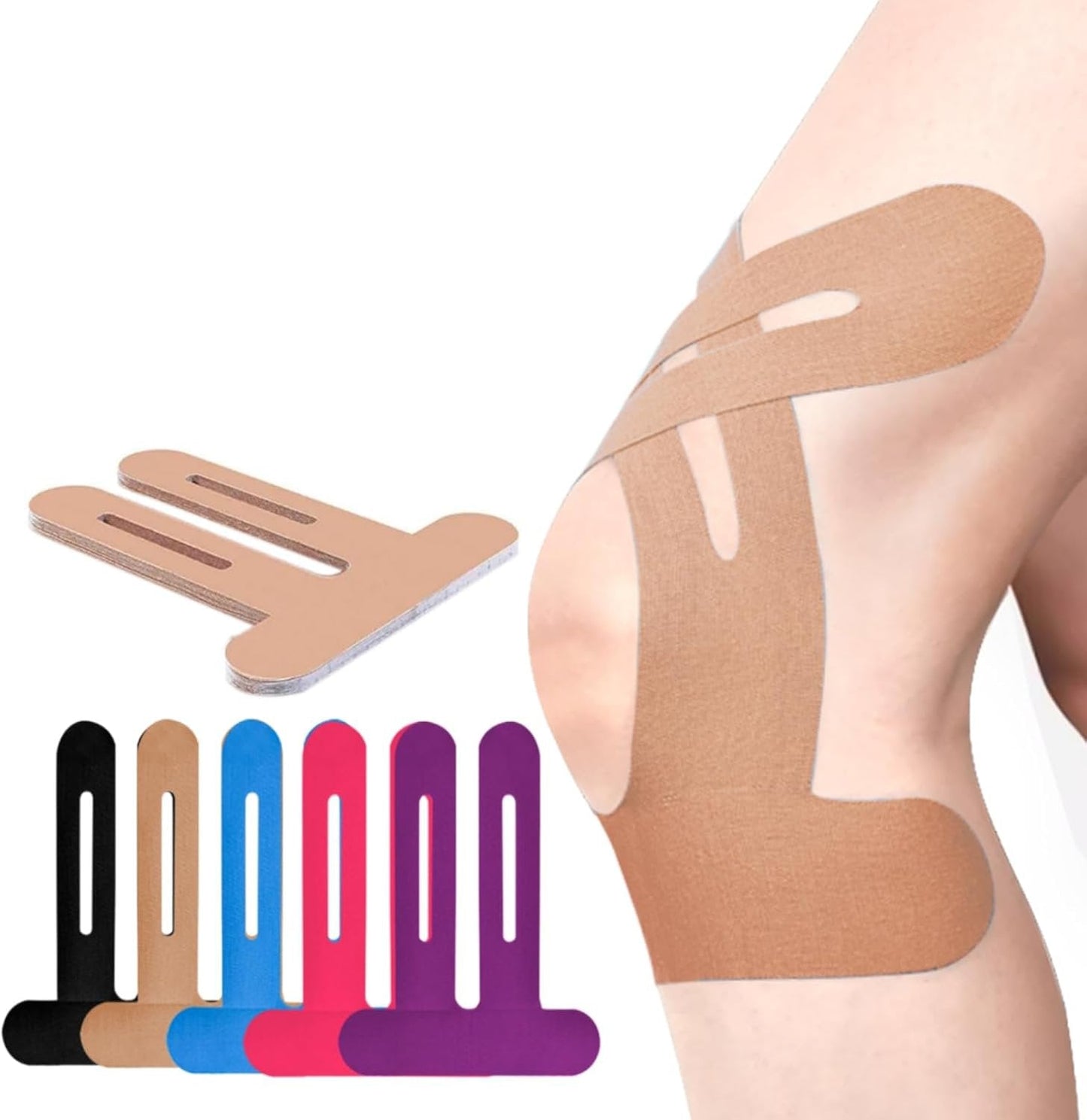 🥳2026 HOT SALE🥳💞20K+ SOLD! 🏃🎁 50% OFF! Precut Knee Tape – From £7.99! Precut strips, strong adhesion & 150% stretch. Pain relief & stability – stock up & save! 💪✅