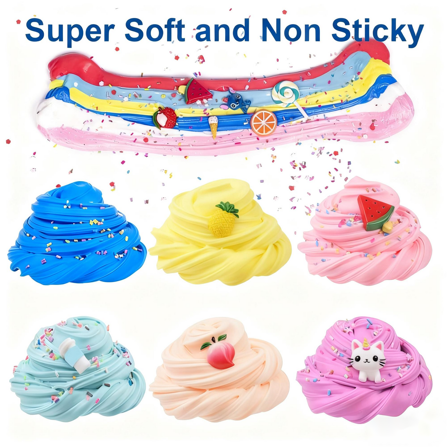 ⏰Christmas Sale 70% OFF!!🎁Super Clay Slime DIY Soft & Squishy Clay Scented Slime Sensory Clay