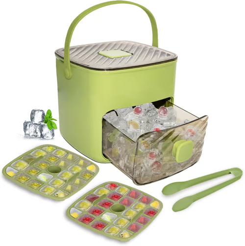 🔥Summer Hot Sale 50% Off🧊Portable Ice Maker with Lid and Storage Box (48 cubes).