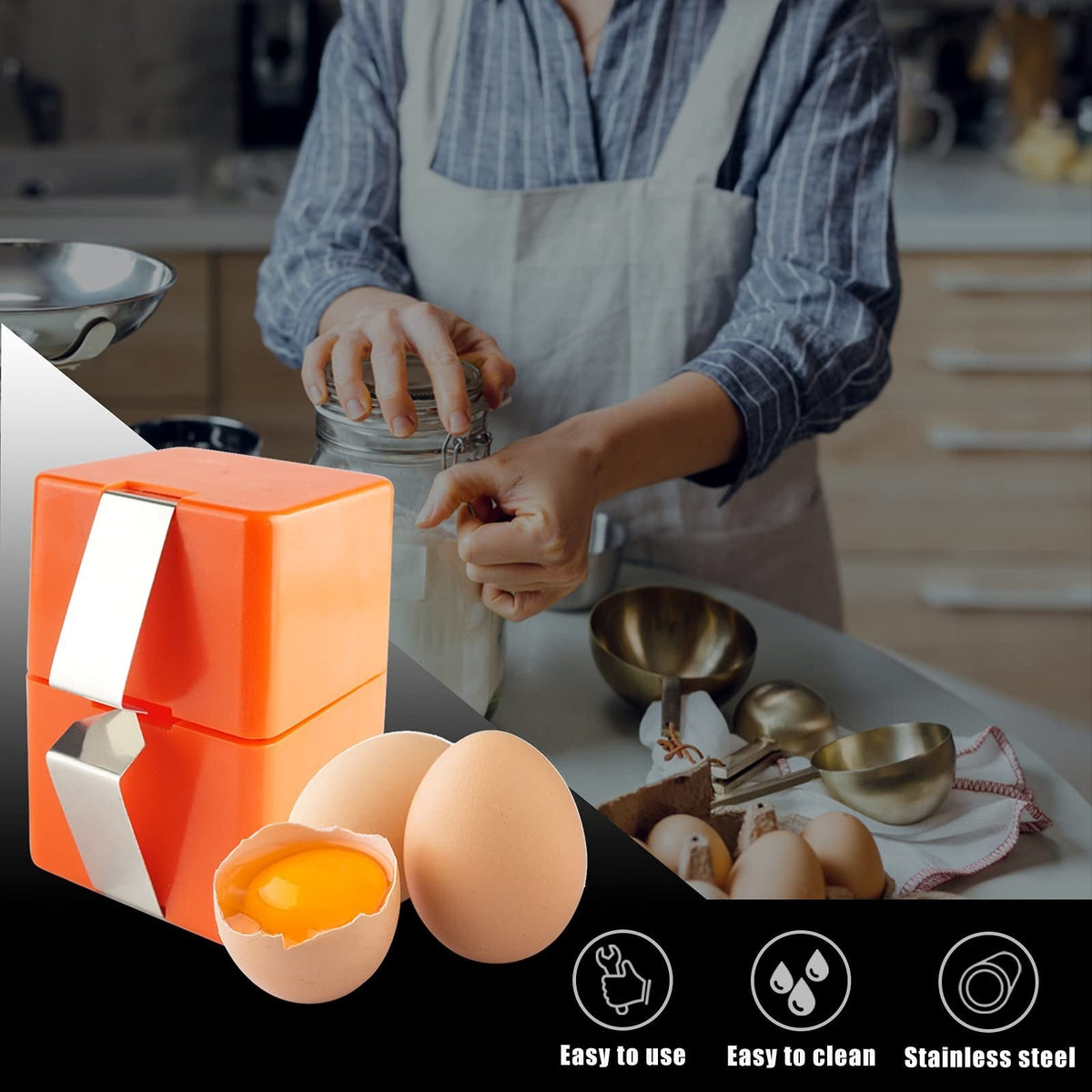 🔥Limited-time 😮‍💨🍳 Quick Egg Cracker Tool – Open Hundreds Of Eggs Faster & Cleaner 🔥