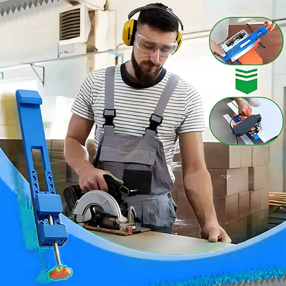 ⚙️UNSTABLE CUTS? FIX IT FAST!⚙️ Adjustable Guide Base – Two-Way Lock, Freely Adjust Width, Quick No-Drill Install – Precise Results! 📐