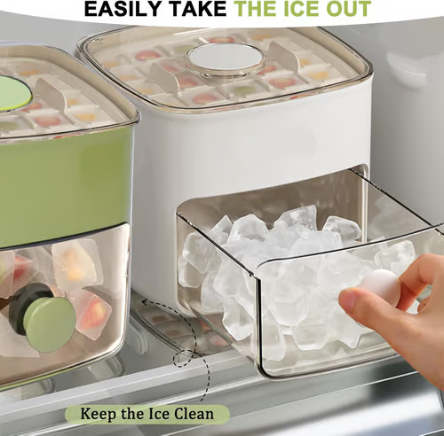 🔥Summer Hot Sale 50% Off🧊Portable Ice Maker with Lid and Storage Box (48 cubes).