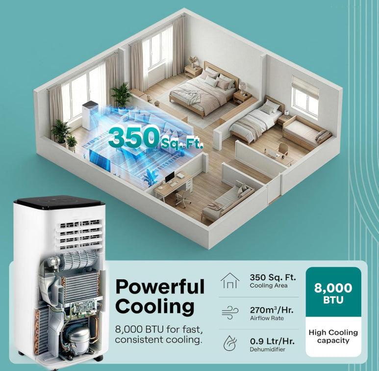 ❄️50% OFF NOW ! 🌬️Portable 3-in-1 Quiet Fan Air Conditioner