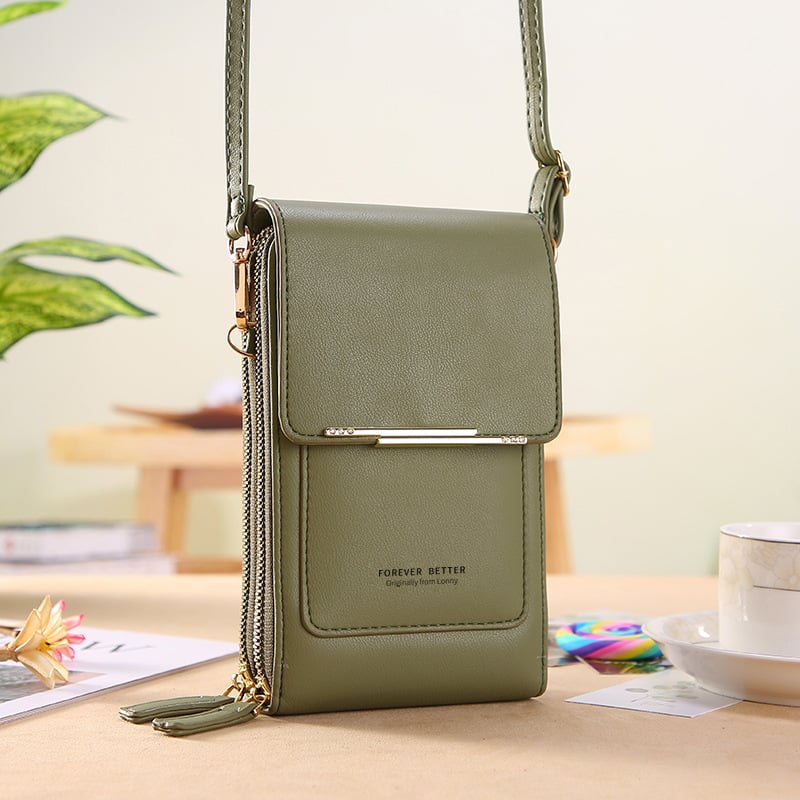 🏆Last Day Promotion：ONLY ￡13.99!!👜📱 Simple and elegant women's touchscreen crossbody phone wallet