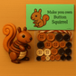 🎄 50% OFF NOW! 🎨 DIY Button Animal Ornaments - Creative Craft Kit for Kids, Develops Fine Motor Skills & Creativity 🧵📦