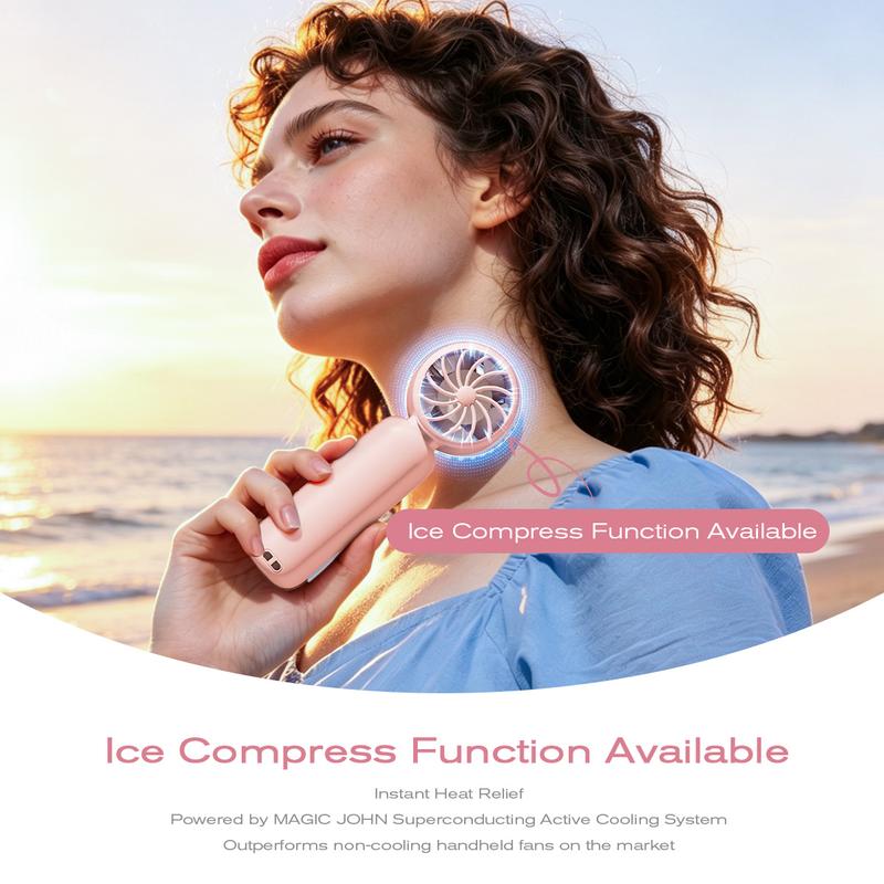 🌬️LAST DAY 60% OFF‼️ 💥Portable Mini Hand Fan❄️Semiconductor Cooling🌬️199 Adjustable Speeds📟LED Digital Display USB Recharge Pocket Cold Fan