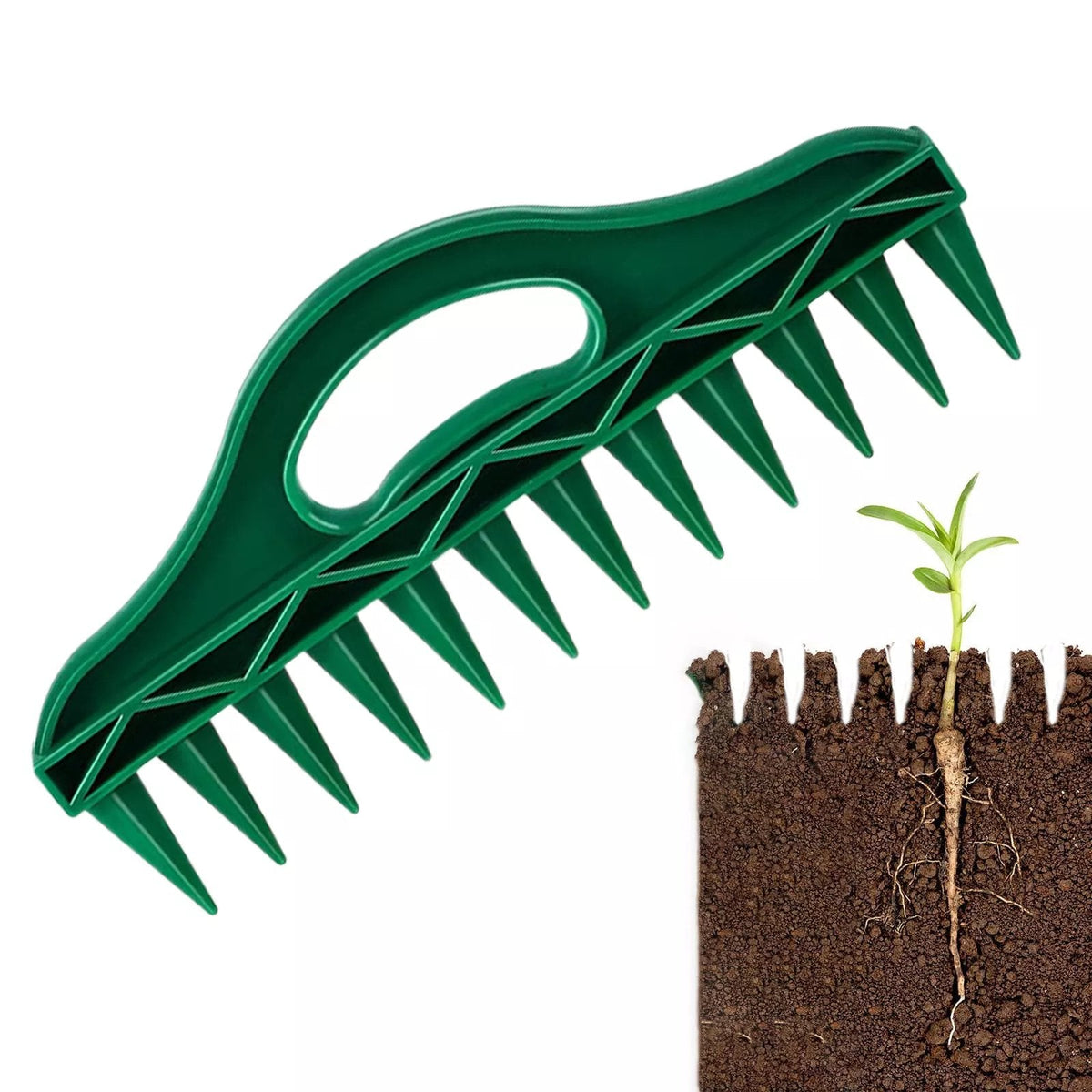 🎃HALLOWEEN DEAL 50% OFF!🌱 12-Hole Garden Seed Dibber – One-Press Planting, Precision Spacing – Lightweight, Weatherproof – 12x Faster Seeding! 🌻✨