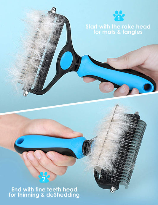 🐕 Last Day Special Price £9.99 !  🏆 Professional Deshedding Tool For Dogs And Cats – Gentle On Skin, Efficient Grooming & Comfortable Grip Design ✂️