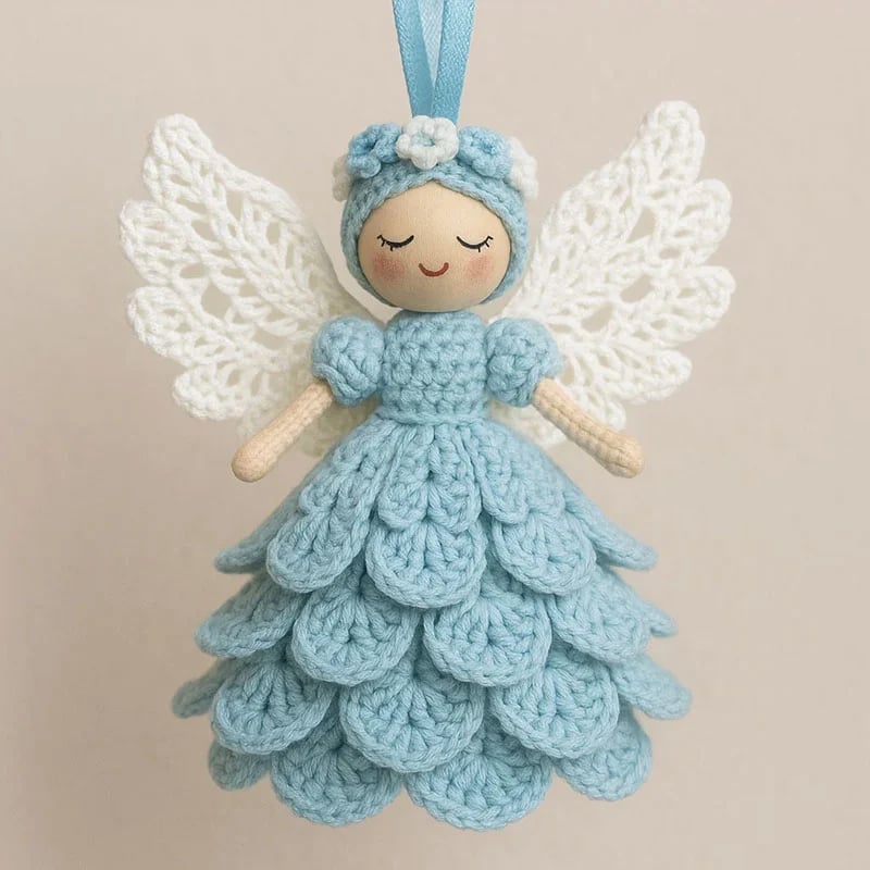 ⚡🔥Early Chrismas Sale 50% Off🎄Crochet your own angel - complete craft kit