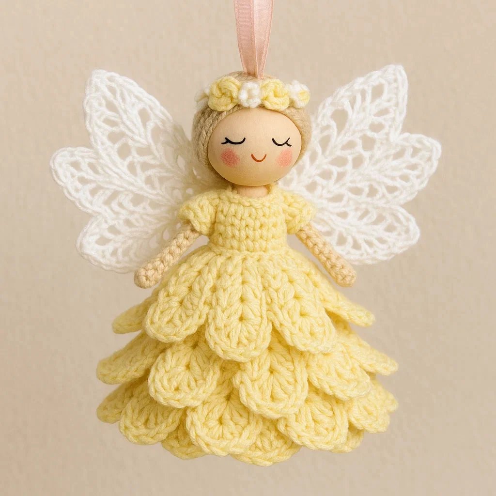 ⚡🔥Early Chrismas Sale 50% Off🎄Crochet your own angel - complete craft kit