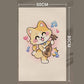 Self-Adhesive Cat Scratching Mat with Cartoon Print