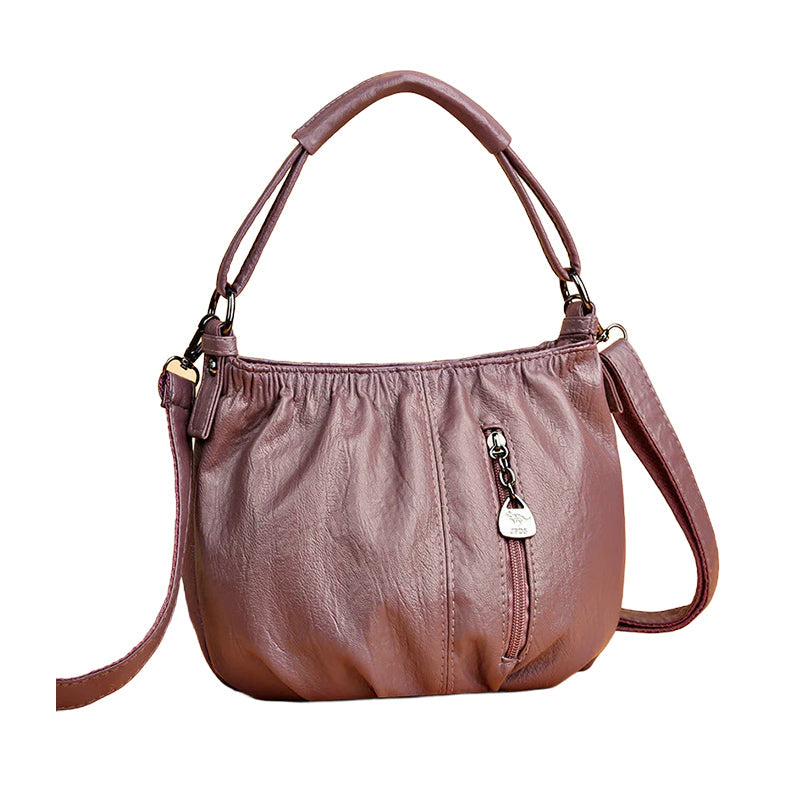 ⏳Time-Limited Special⏰ Pleated Bucket Leather Handbag – Soft Material, Adjustable Strap & Chic Casual Style ✨