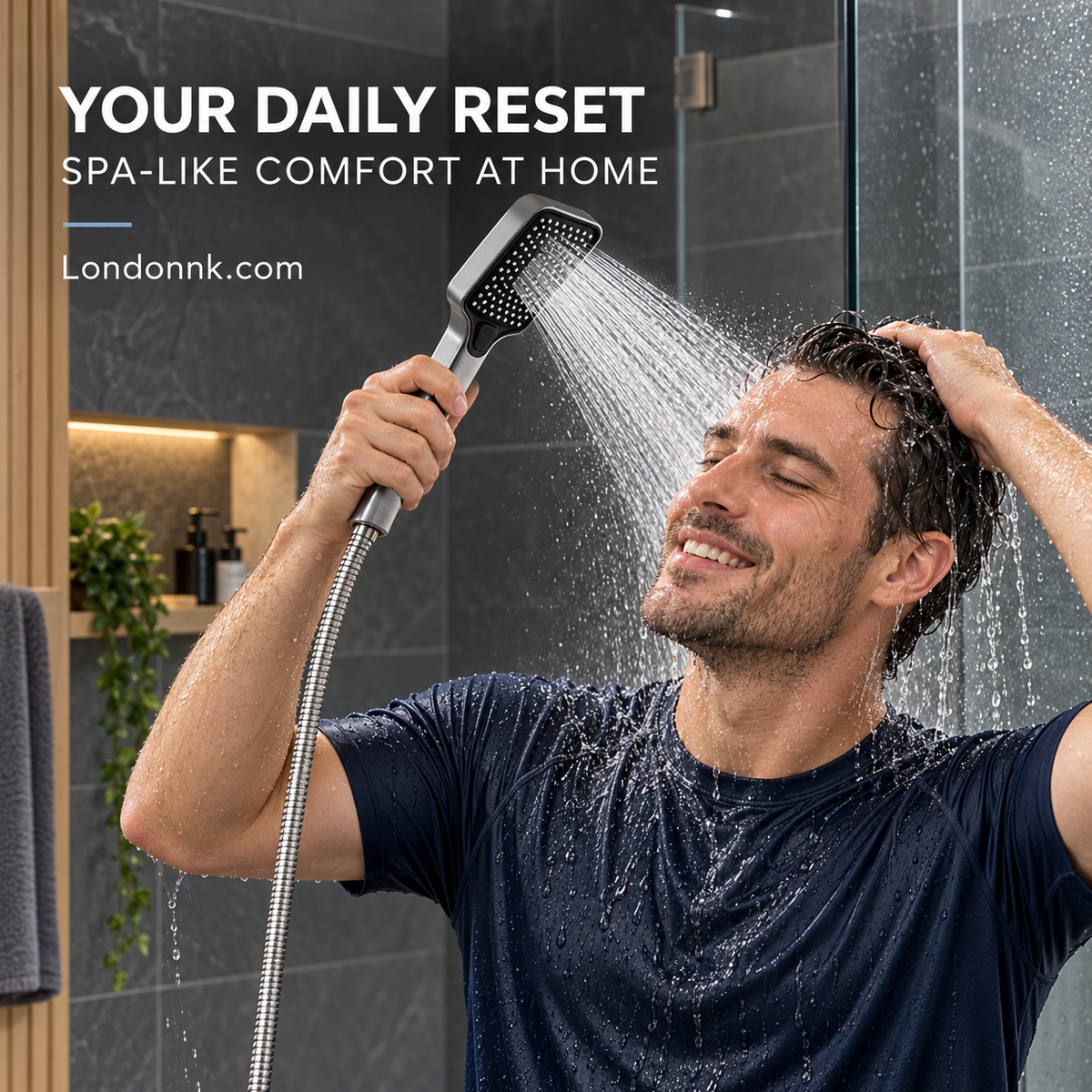 🚿 High-Boost Shower Head – Powerful Water Flow & Spa-Like Comfort ✨